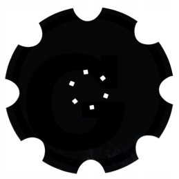 Diskinių akėčių diskas yra dantytas oe 460 mm 5 mm