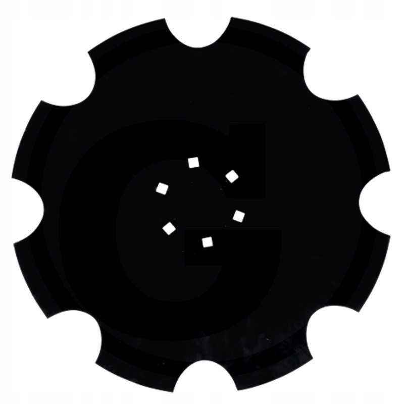 Diskinių akėčių diskas yra dantytas oe 460 mm 5 mm