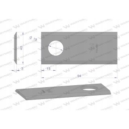 Rotacinio vejapjovės peilis 5036010450 25 vnt