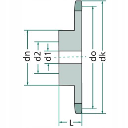 Grandininis ratas 16b 1 16 dantų