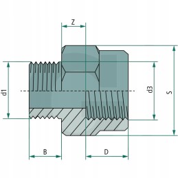 Sumažinamas spenelis 1 2 iki 3 4 PVC u 10