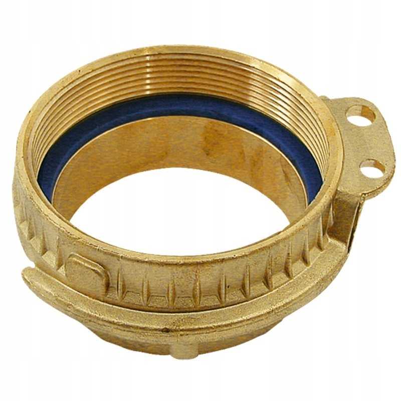Žalvarinė jungtis bakams 50mm 2 2 sriegiai