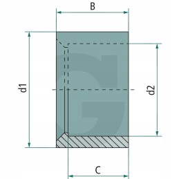 Mažinanti rankovė PVC u oe išorinė 32 mm arba vidinė 25 mm