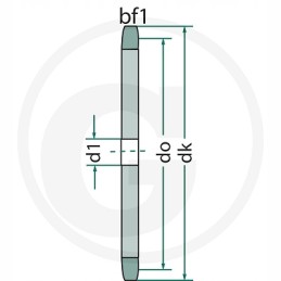 Grandininis ratas 08 b 1 22 dantų diskas