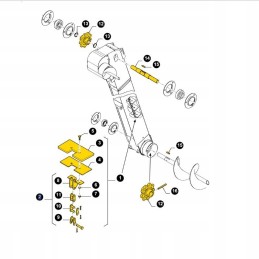 Tiekimo grandinė New Holland tx 80429214 cnh