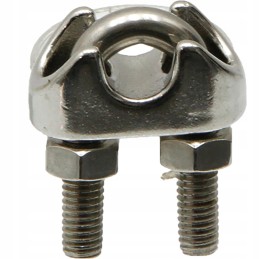 Nerūdijančio plieno troso spaustukas 6 mm din 741