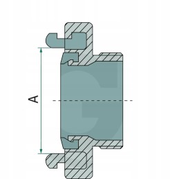 Pleištinė jungtis su vidiniu sriegiu 75b 2 1 2