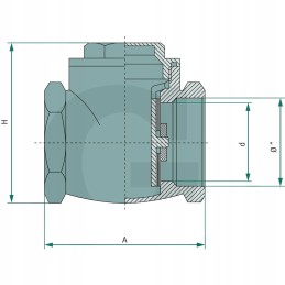 Mz sulankstomas vožtuvas 2 1 2 art 3100 m 2 1 2