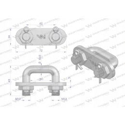 Grindų grandinės jungtis 11x31, Warynski komplektas