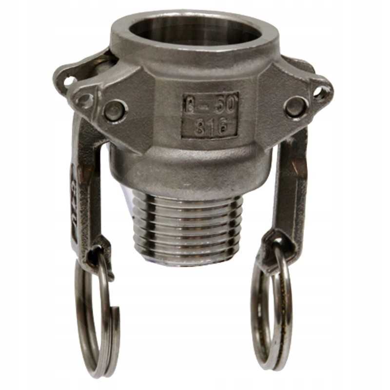 Camlock kištukas 3 4 BSP nerūdijančio plieno 16 ba