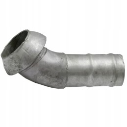 Alkūninis 45 lizdas su cinkuota žarnos mova