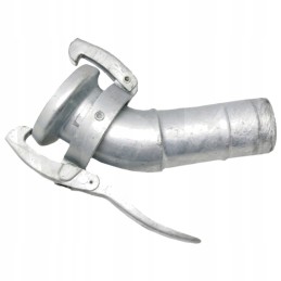 Alkūnė 45, kištukas su žarnos mova, cinkuotas