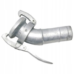 Alkūnė 45, kištukas su žarnos mova, cinkuotas