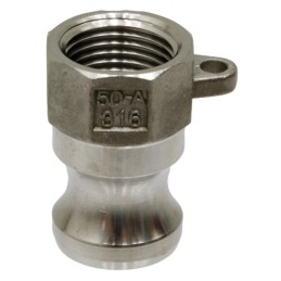 Camlock lizdas 1 BSP nerūdijančio plieno 16 b