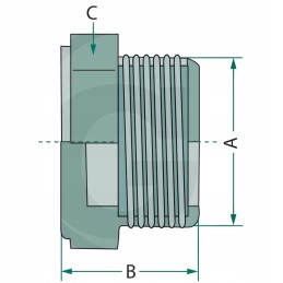 PVC srieginis kamštis u 1 2 16 bar 27x18 m