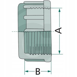 Srieginis kamštis 3 4 PVC uz guminis sandariklis