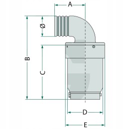 B p perpildymo vožtuvas 80 5000 8000 125