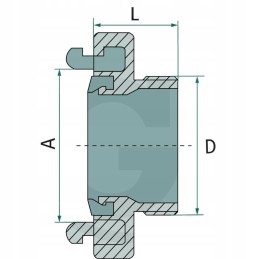 storz žarnos jungtis 2 spaustukai 52c 66mm 52mm 90mm