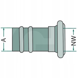 Lizdas su žarnos įvore, cinkuotas, 133mm 5