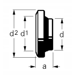 Moteriškas jungties flanšas suvirinimui, nerūdijantis plienas