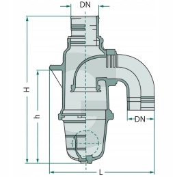 Riv bako uždarymo vožtuvas, tiesi jungtis b