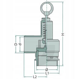 Apsauginis vožtuvas 2 1bar