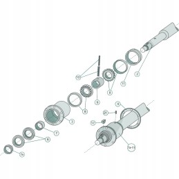 Spyruoklinių kaiščių suma 4 x 14 mm 8 8