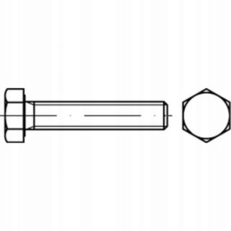Šešiakampis varžtas, cinkuotas, M8x20, 8 klasė, 8 din, 933