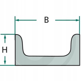 Grindų konvejerio juosta UH 25x50, ilgis 7