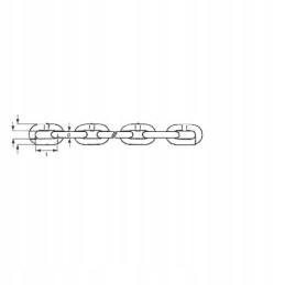 Sustiprinta barstytuvo grandinė 11x31mm kaina už metrą