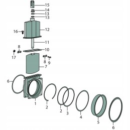 Sandarinimo žiedas 6 m