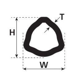 Profilinis vamzdis 1m 12507