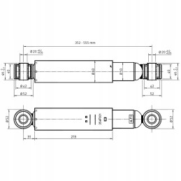 Vairavimo ašies amortizatorius oe60mm