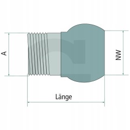 Bauer rutulys S74 su išoriniu sriegiu HK 89 3
