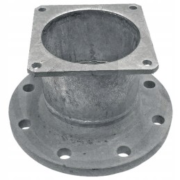 Adapterio apykaklė nuo kvadratinės iki o formos