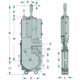 Srutų cisternos plokštelinis sklendė 09e100000