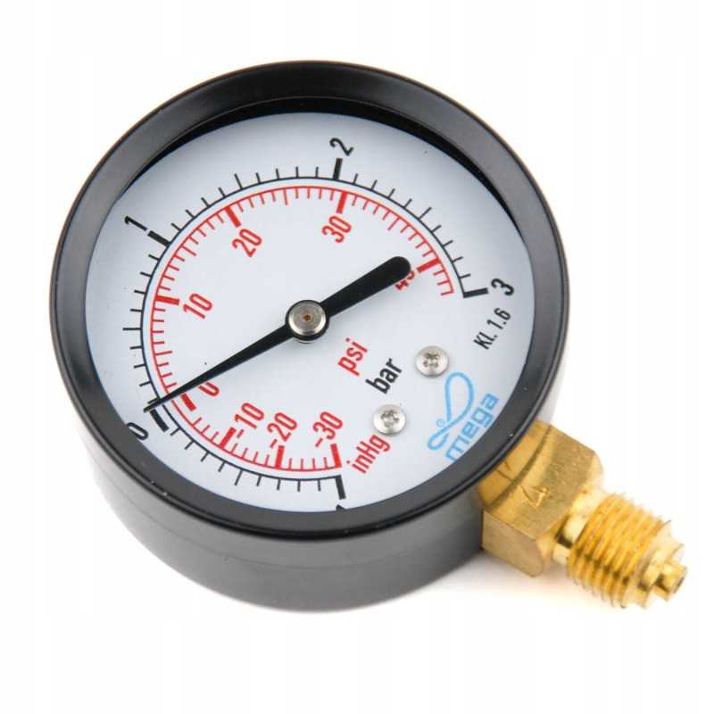 Vakuuminis manometras, 1 4 colių sriegis, skirtas vandens cisternai