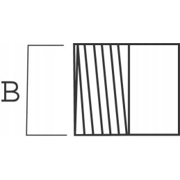 Srieginis elementas juodas 6 150 mm