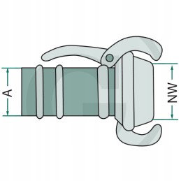 Kaištis su žarnos galu Bauer sistema 108 4 10