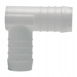 90° alkūnė su 2x PVC žarnos jungtimi