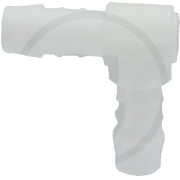 90° alkūnė su 2x PVC žarnos jungtimi