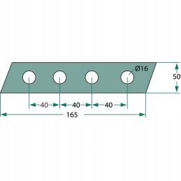 Prisukama juosta 165x50x12 mm tebbe barstytuvas