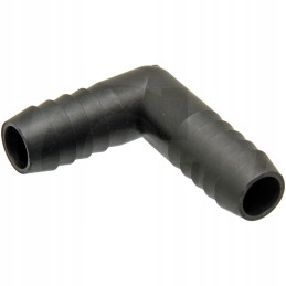 90° alkūnė su 2x PVC žarnos jungtimi