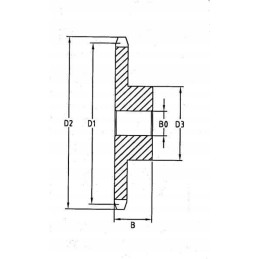 Grandininė žvaigždutė 1x40 dantų 3 4 lan 12 b1 se3440
