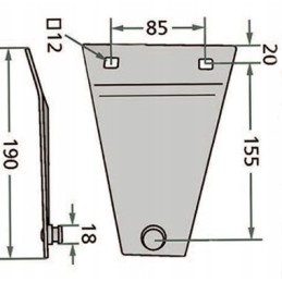 Vejapjovės peilių laikiklis c 007050600 samasz
