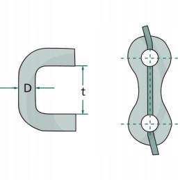 Grandininė spyna 14x50mm
