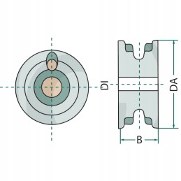 Grįžtamasis volas 9 5 x 26 2 c