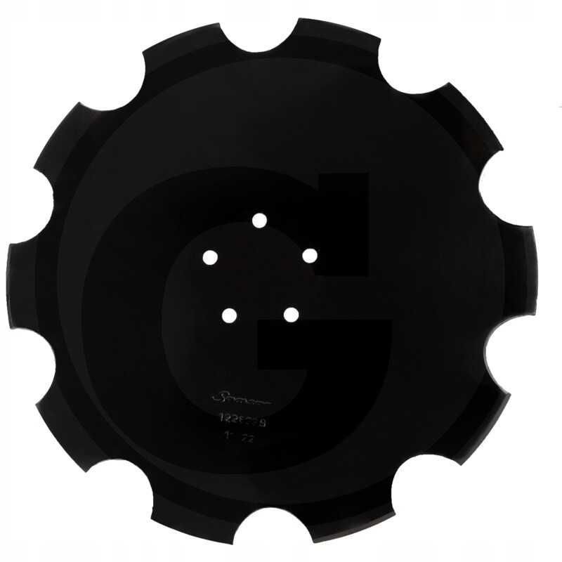 Samsono plokštelė, 5 skylės, 10 dantų, dantyta