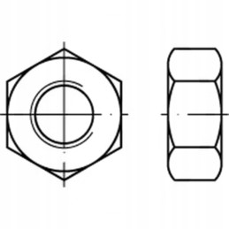 Šešiakampė veržlė m10