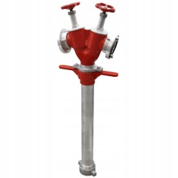 Plieninis vamzdis 2x išėjimas 52c, pasukama galvutė DN 80